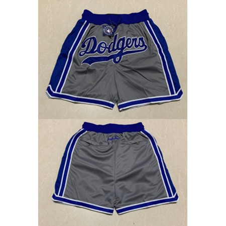 Men's Los Angeles Dodgers Grey Shorts (Run Small)