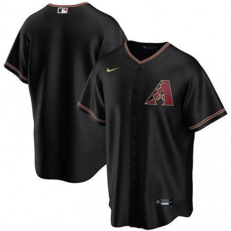 Men's Arizona Diamondbacks Blank Black Cool Base Stitched Jersey