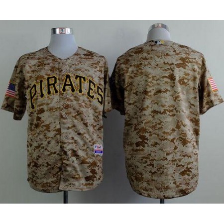 Pirates Blank Camo Alternate Cool Base Stitched MLB Jersey