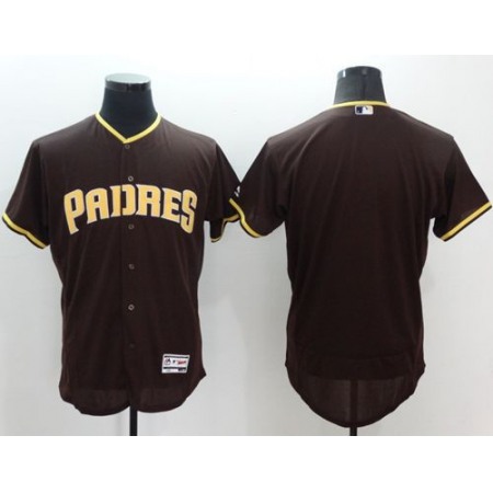 Padres Blank Brown Flexbase Authentic Collection Stitched MLB Jersey