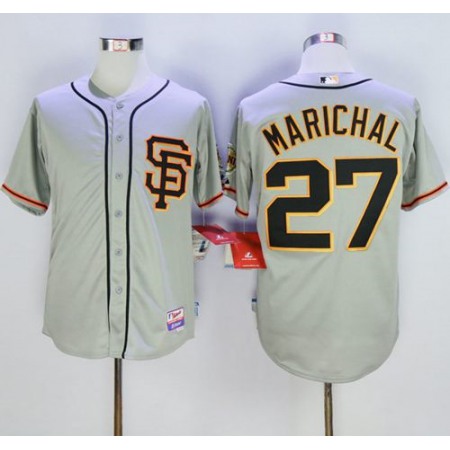 Giants #27 Juan Marichal Grey Cool Base Stitched MLB Jersey