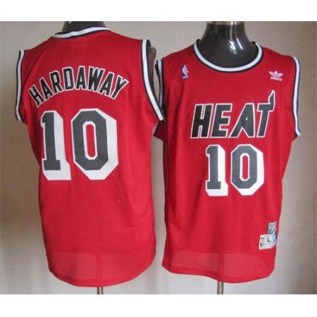 Heat #10 Tim Hardaway Red Throwback Stitched NBA Jersey