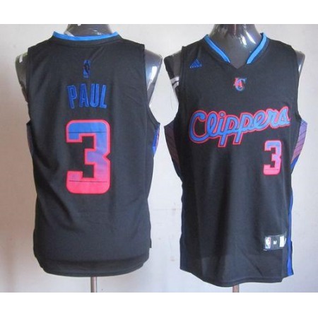 Clippers #3 Chris Paul Black Vibe Stitched NBA Jersey