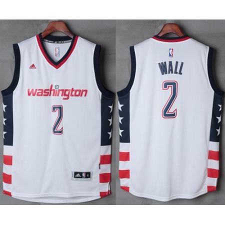 Wizards #2 John Wall New White Home Stitched NBA Jersey