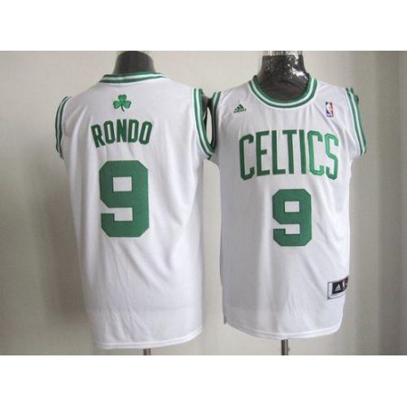 Celtics #9 Rajon Rondo Stitched White NBA Jersey