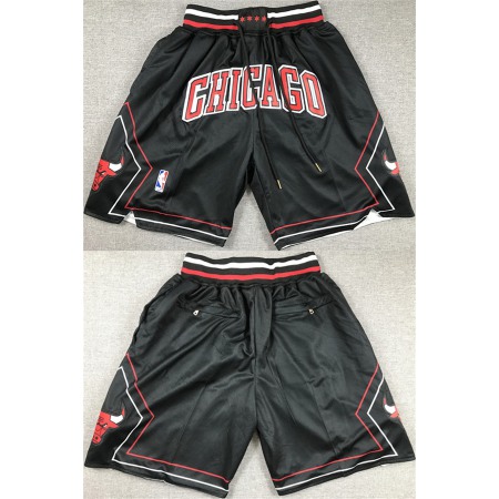 Men's Chicago Bulls Black Shorts (Run Small)