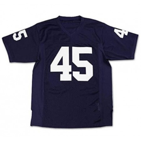 Men's Fighting Irish #45 Rudy Ruettiger Navy Stitched Jersey