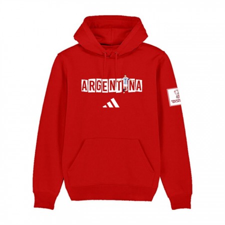 Men's Argentina FIFA World Cup Soccer Red Hoodie