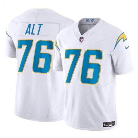 Men's Los Angeles Chargers #76 Joe Alt White 2024 Draft F.U.S.E. Vapor Limited Stitched Football Jersey