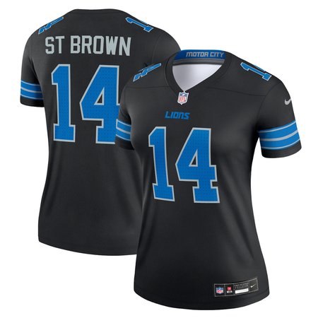 Women's Detroit Lions Amon-Ra St. Brown Nike Black Legend Jersey