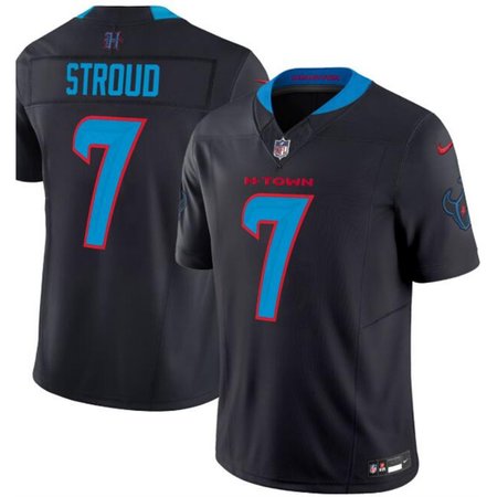 Men's Houston Texans #7 C.J. Stroud Navy 2024 Vapor F.U.S.E. Limited Stitched Jersey