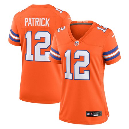 Women's Denver Broncos Tim Patrick Nike Orange Mile High Collection 1977 Throwback Player Game Jersey