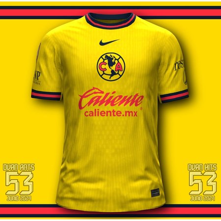 Men's Club America Yellow Nike Authentic Jersey 24/25