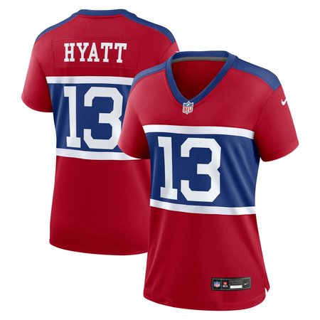 Women's New York Giants Jalin Hyatt Nike Century Red Alternate Player Game Jersey