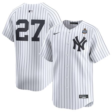 Men's New York Yankees Giancarlo Stanton Nike White 2024 World Series Limited Player Jersey