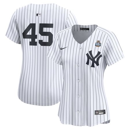 Women's New York Yankees Gerrit Cole Nike White 2024 World Series Limited Player Jersey