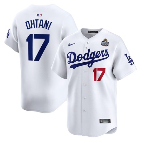 Men's Los Angeles Dodgers Shohei Ohtani Nike White 2024 World Series Home Limited Player Jersey