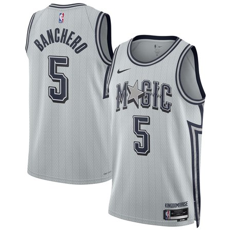 Unisex Orlando Magic Paolo Banchero Nike Silver 2024/25 Swingman Player Jersey - City Edition