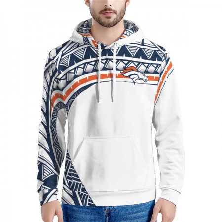 Men's Denver Broncos White Hoodie