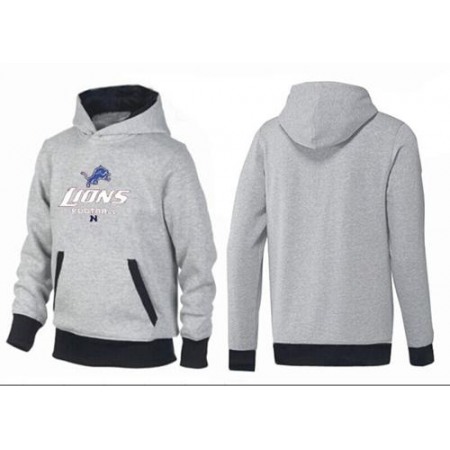 Detroit Lions Critical Victory Pullover Hoodie Grey & Black