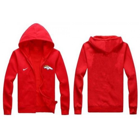 Nike Denver Broncos Authentic Logo Hoodie Red