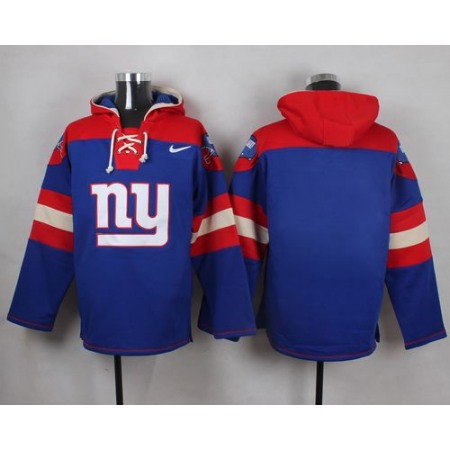 Nike Giants Blank Royal Blue Player Pullover NFL Hoodie