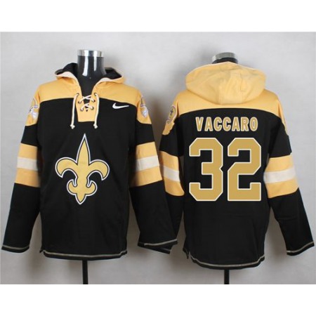 Nike Saints #32 Kenny Vaccaro Black Player Pullover NFL Hoodie