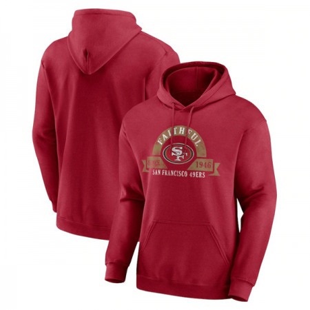 Men's San Francisco 49ers Red Pullover Hoodie