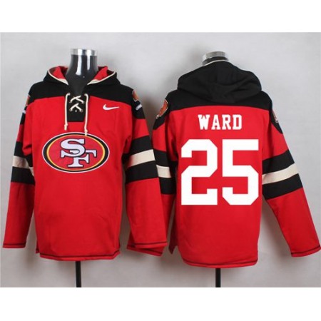 Nike 49ers #25 Jimmie Ward Red Player Pullover NFL Hoodie