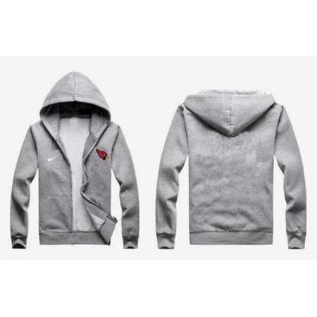 Nike Arizona Cardinals Authentic Logo Hoodie Grey