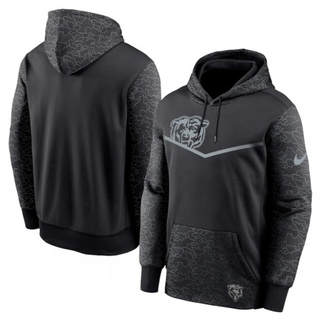 Men's Chicago Beaars Black Reflective Therma Hoodie