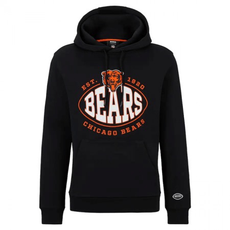 Men's Chicago Bears Black BOSS X Touchback Pullover Hoodie