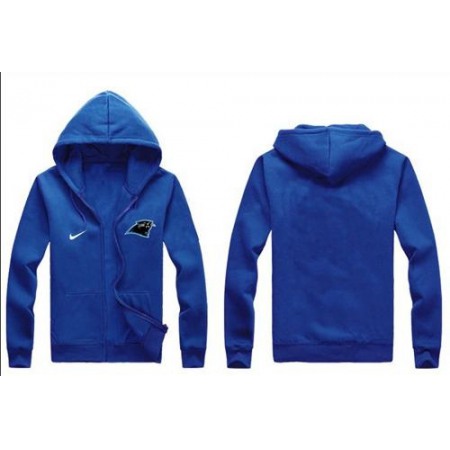 Nike Carolina Panthers Authentic Logo Hoodie Blue