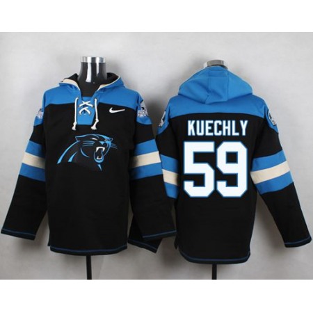 Nike Panthers #59 Luke Kuechly Black Player Pullover NFL Hoodie