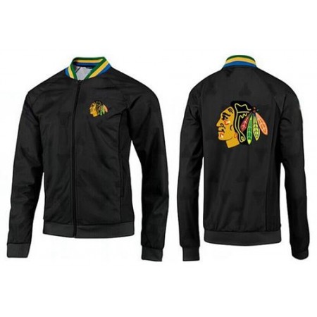 NHL Chicago Blackhawks Zip Jackets Black-3