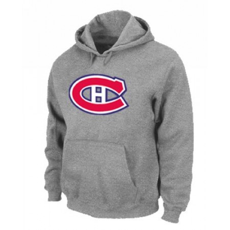 NHL Montreal Canadiens Big & Tall Logo Pullover Hoodie Grey