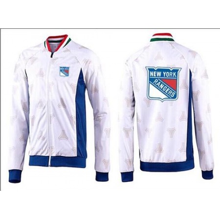 NHL New York Rangers Zip Jackets White-3