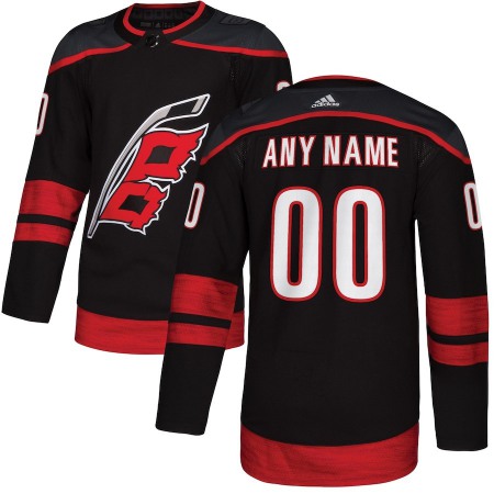 Youth Carolina Hurricanes Custom Black Stitched NHL Jersey