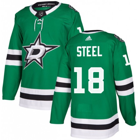 Men's Dallas Stars #18 Sam Steel Green Stitched Jersey