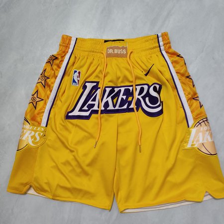 Los Angeles Lakers Yellow Shorts