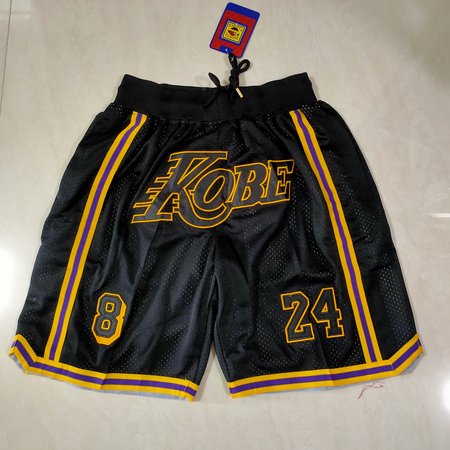 Los Angeles Lakers Black Shorts