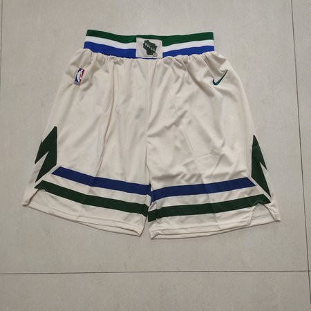 Milwaukee Bucks White Shorts